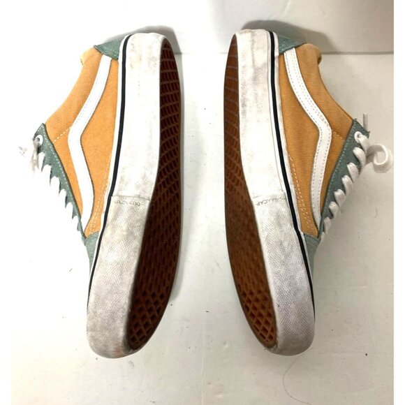 Vans Old Skool Pro Oak Buff Oil Blue Mens Size 7 Skate Shoes - Picture 5 of 10